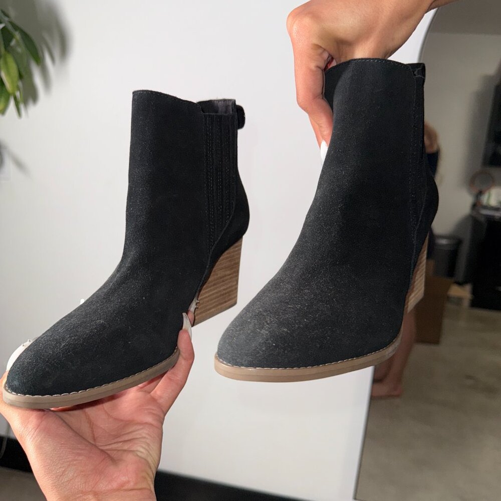 Black Mini Heel Boots
